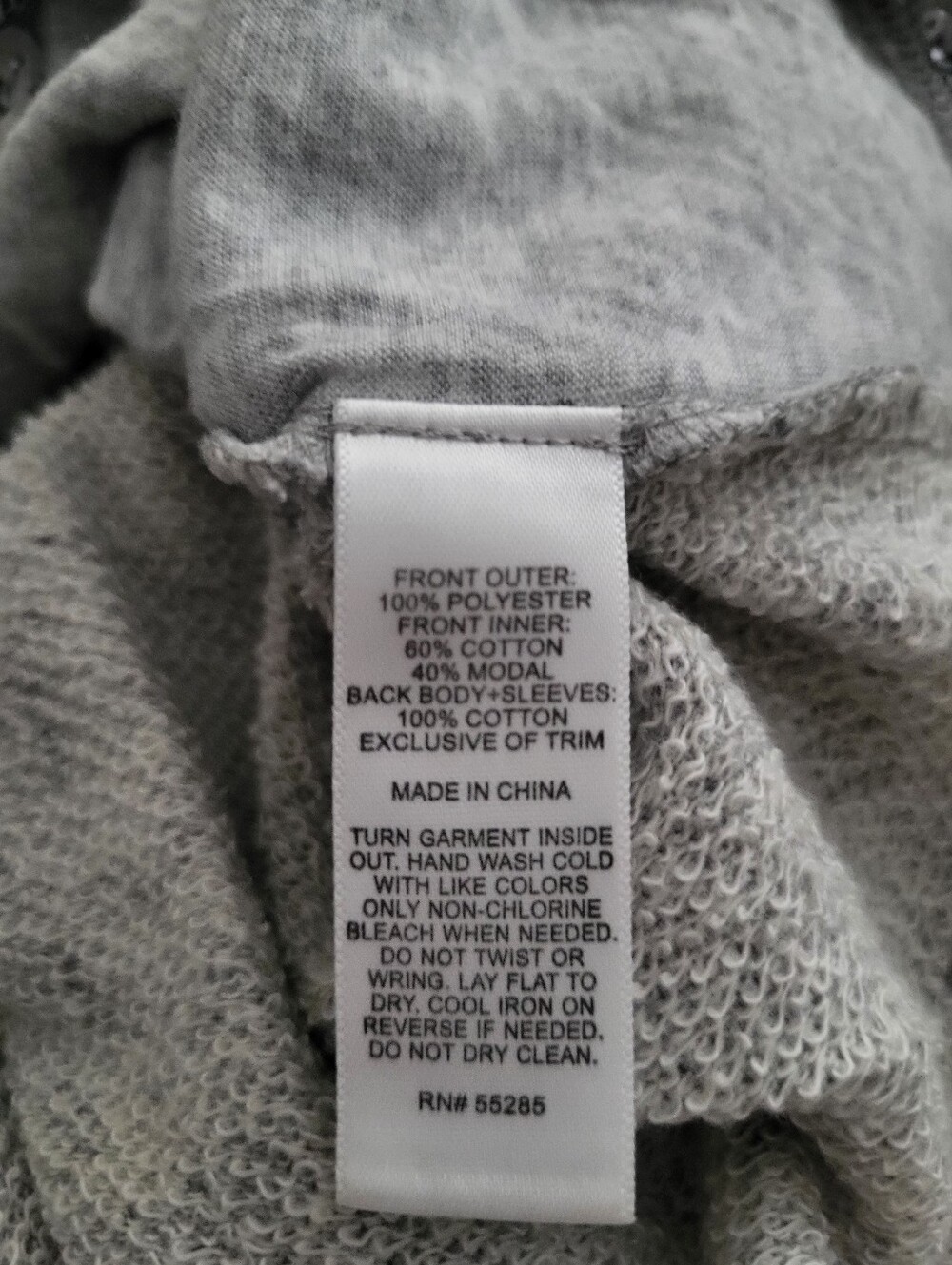 Express Gray Sequin Raglan Sweatshirt - Picture 4 of 4